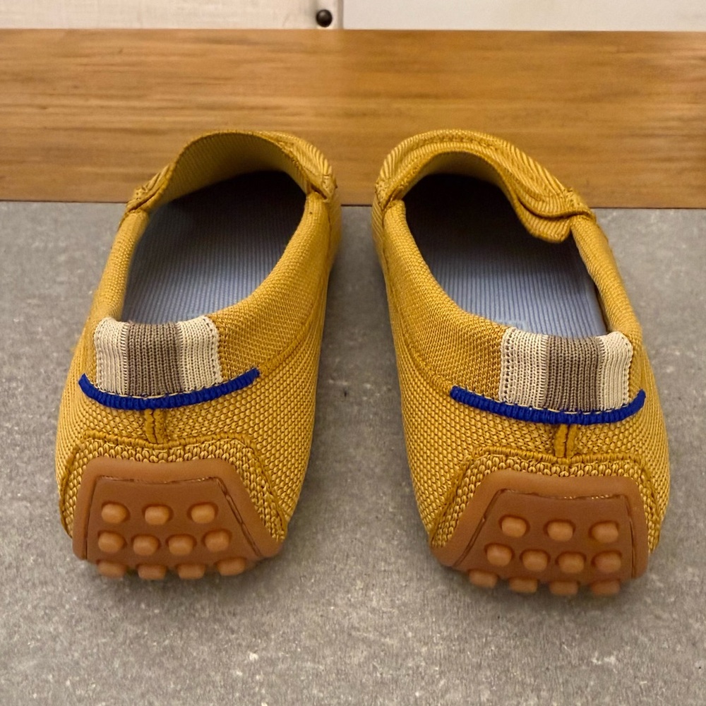 Rothy's The Driver Loafer Mustard Yellow Gold Size 7.5 NWOB - Picture 5 of 11